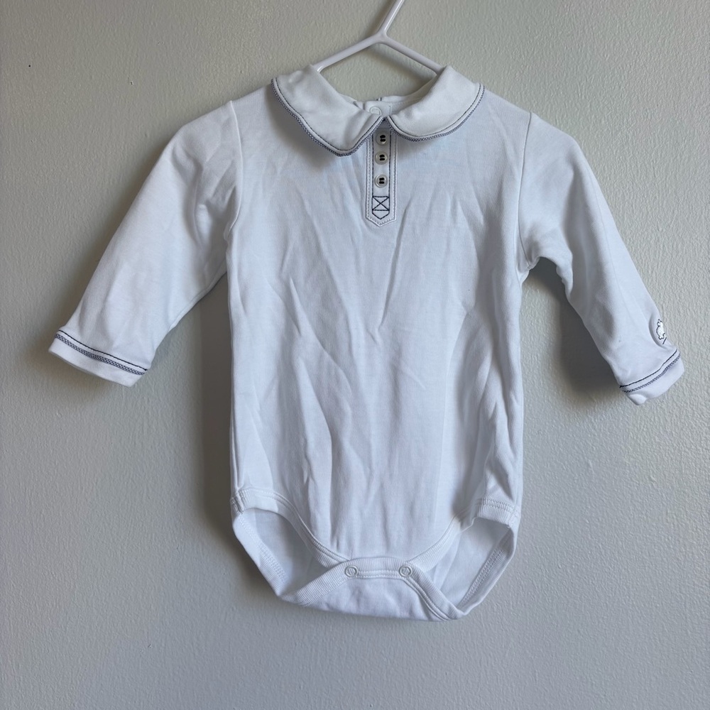 Babycottons Soft White Cotton Bodysuit